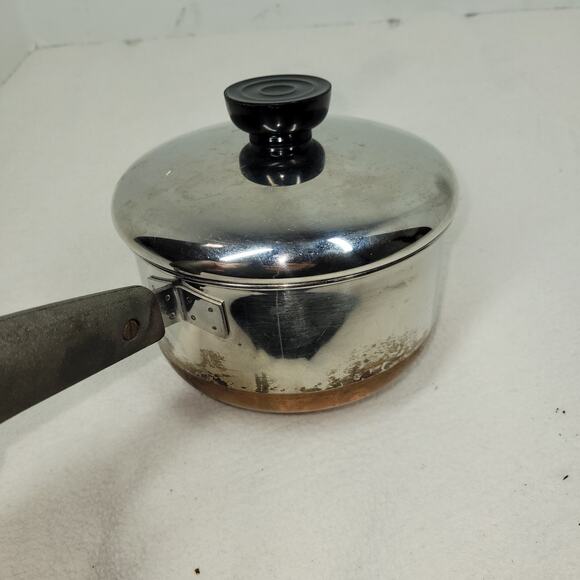 Vintage Paul Revere Ware Saucepan Pan Copper Stainless Steel Cooking Chef Cook - Picture 9 of 16